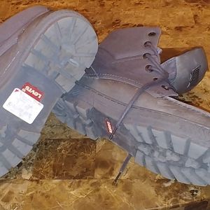 Grey Levi boots size 12
